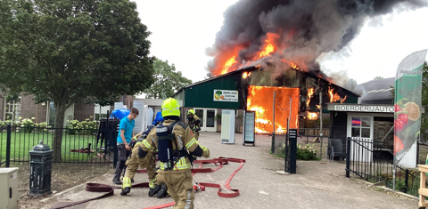 Brand boerderijwinkel Drongelen