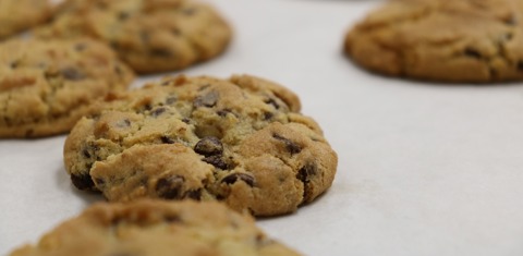 Lekkere koekjes met stukjes chocolade