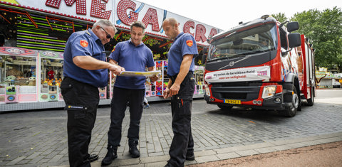 Brandweer test bereikbaarheid Tilburgse kermis