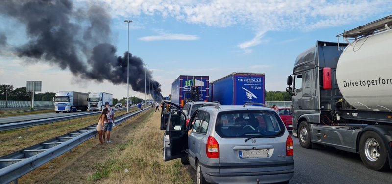 brand op snelweg